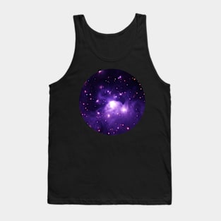 Purple nebula with stars Tank Top